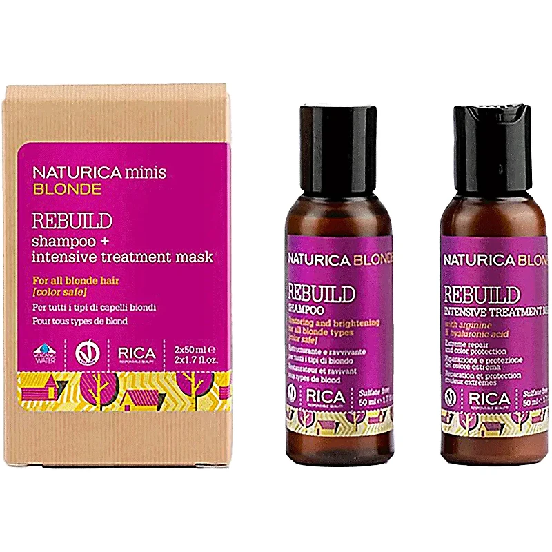 Naturica Blonde | Duo Minis Rebuild - Routine Beauté Blond (2x50ml/1.7fl. oz)