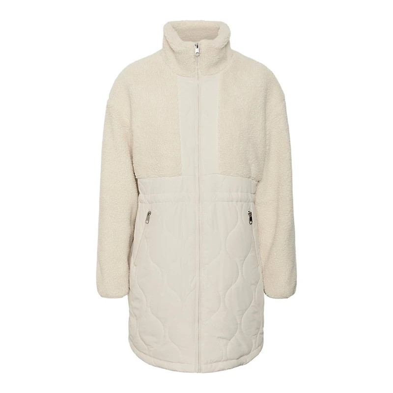 Vero Moda : Alison Teddy Quilted Coat
