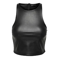 Only : Faux Leather SL Top