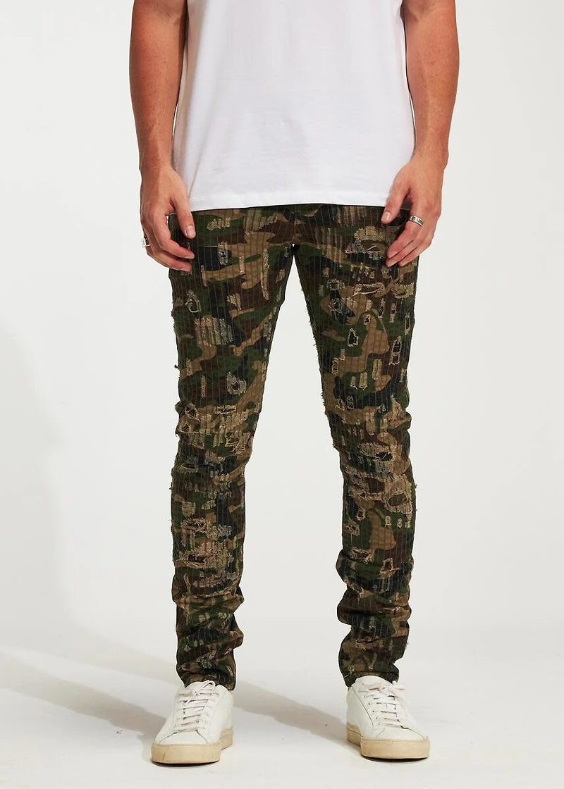 Embellish NYC : Ryan Camo Destroy Denim
