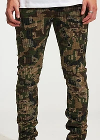 Embellish NYC : Ryan Camo Destroy Denim