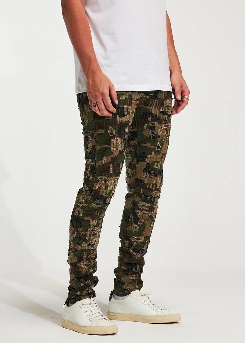 Embellish NYC : Ryan Camo Destroy Denim