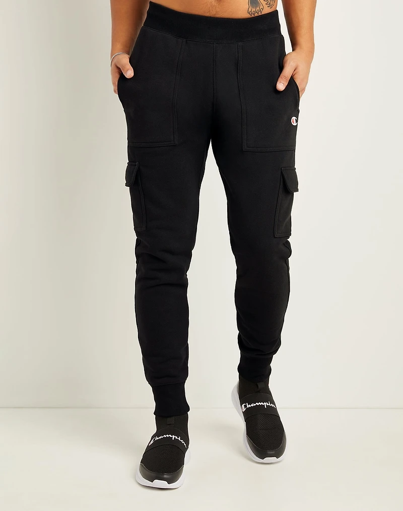 Champion : Reverse Weave Cargo Jogger - Black