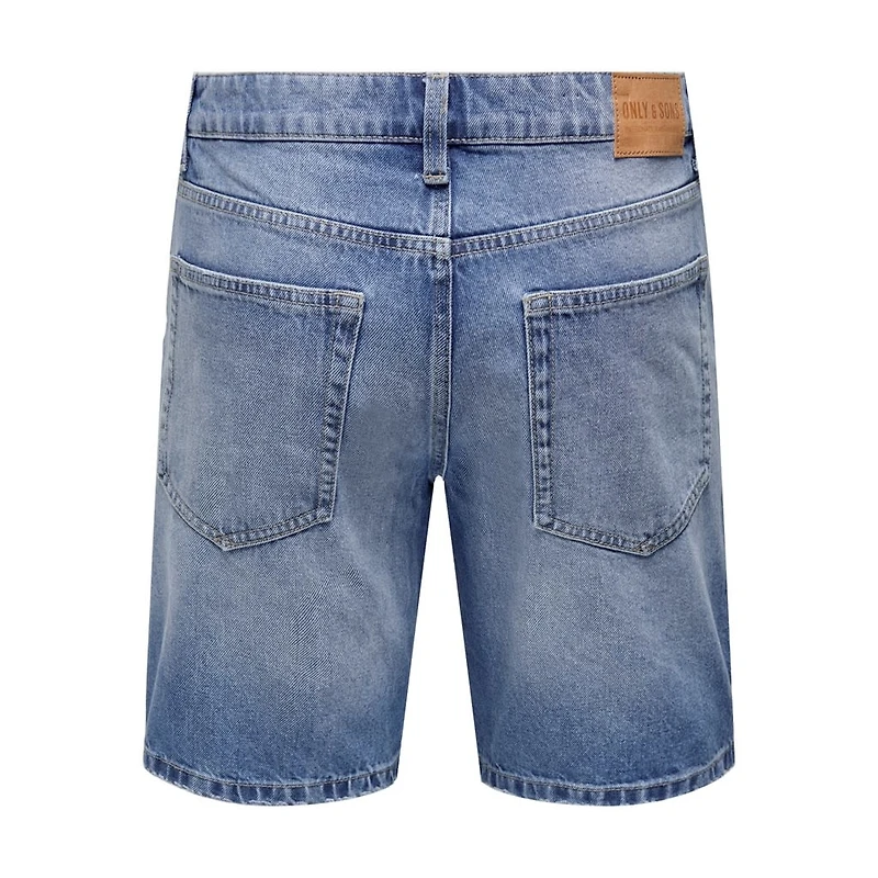 Only and Sons & : Loose Fit Shorts - Medium Blue