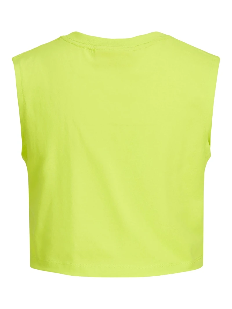 JJXX : Slim Sleeveless Crop Tee - Lime