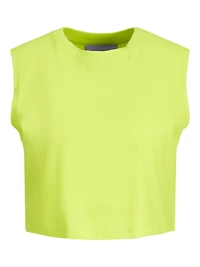 JJXX : Slim Sleeveless Crop Tee - Lime