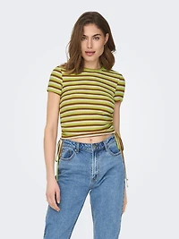 Only : S/S Rushing Top - Green Multi