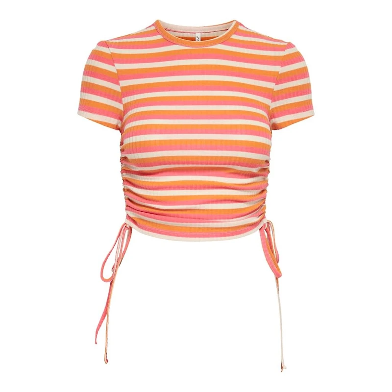 Only : S/S Rushing Top - Orange Multi