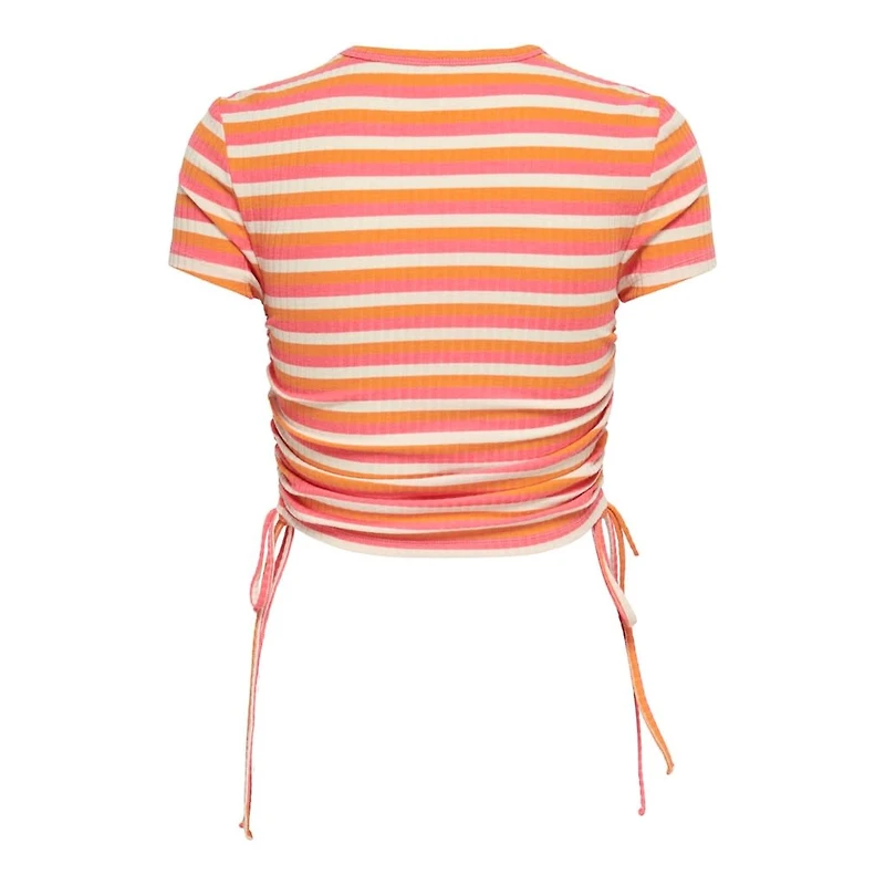 Only : S/S Rushing Top - Orange Multi