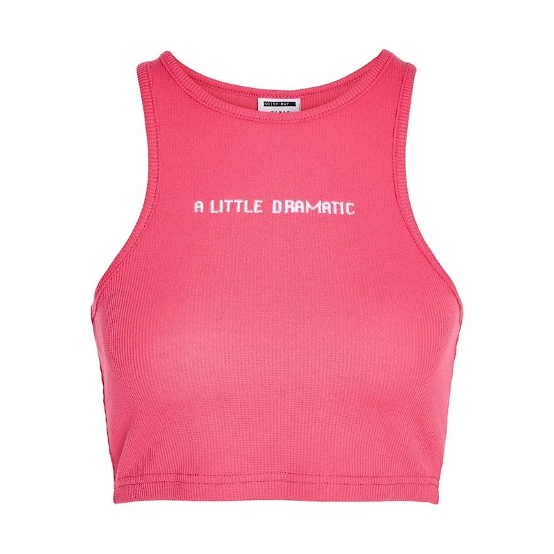 Noisy May : Mady Crop Tank Top - Pink