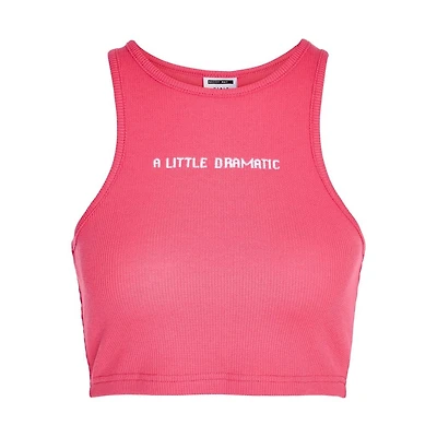 Noisy May : Mady Crop Tank Top - Pink