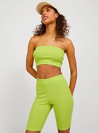 JJXX : Rib Tube Top - Lime