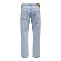 Only and Sons & : Edge Loose Fit Destroy Denim
