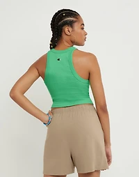 Champion : Fitted Rib Tank Top - Green