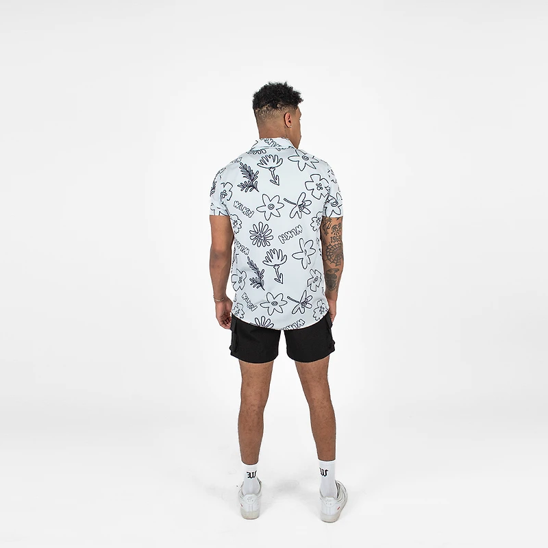 WLKN :  Hand Script Flower Shirt