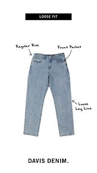 WLKN : Davis Loose Fit Denim Pants
