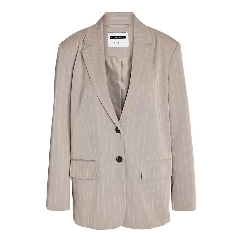Noisy May : L/S Oversize Pinstripes Blazer
