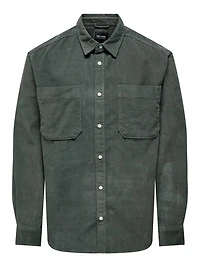 Only & Sons : Relaxed Fit 2pkt Corduroy Shirt