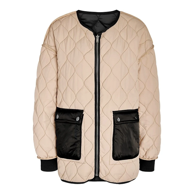 Noisy May : Reversible  Quilted Jacket