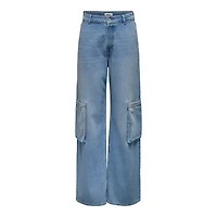 Only : Highwaisted Cargo Denim