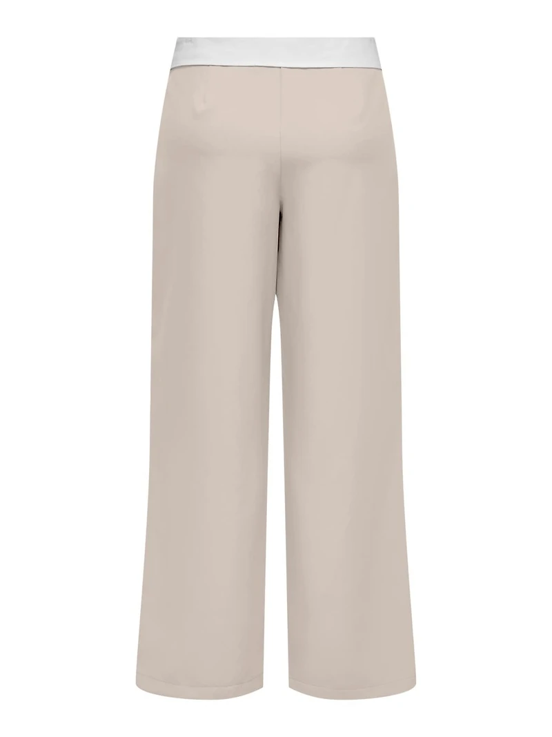 Only : HW Fold-Down Pleated Trousers