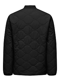 Only & Sons : Art Quilted Jacket - Black