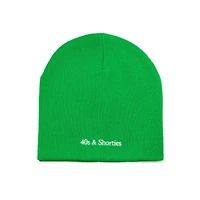 40's & Shorties : Text Logo Skull Beanie - Green