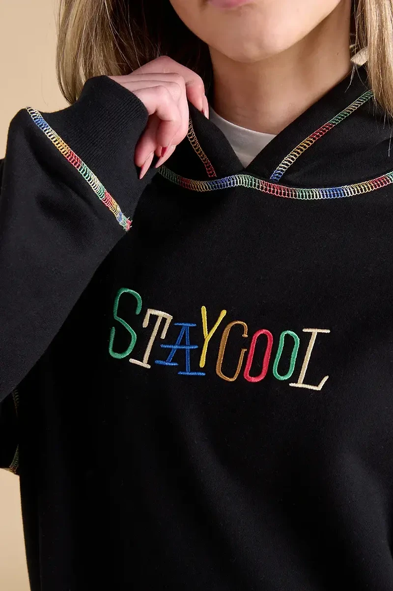 Stay Cool NYC : Tribal Chainstitch Hoodie