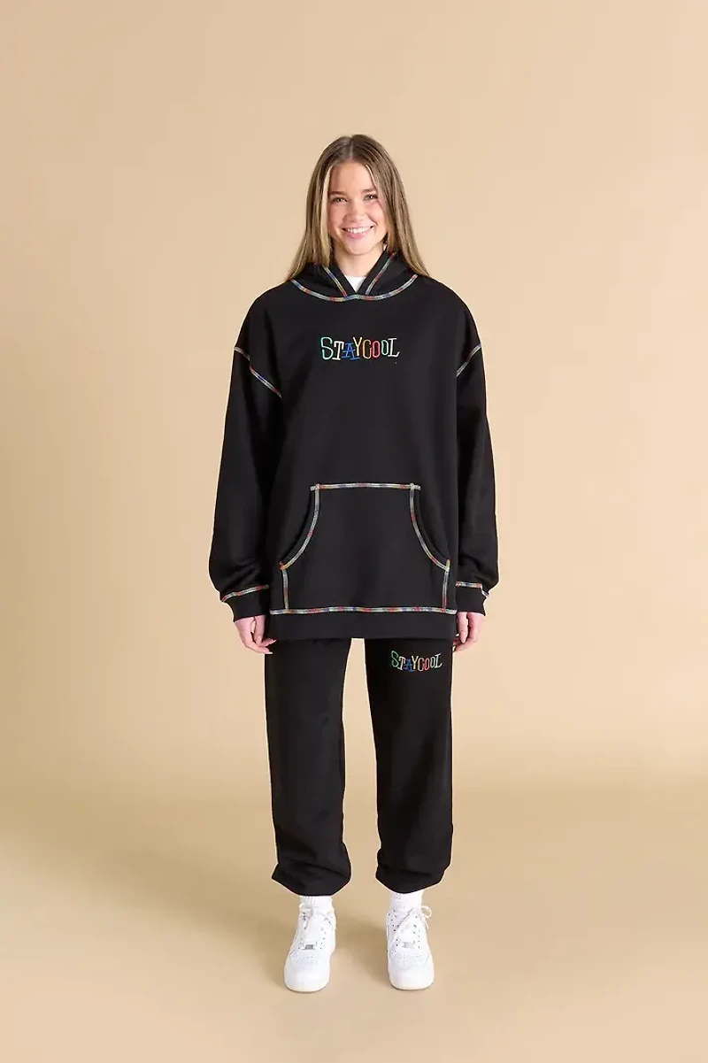 Stay Cool NYC : Tribal Chainstitch Hoodie
