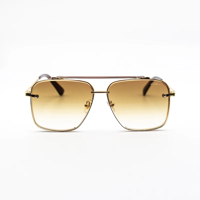 WLKN : Optima Sunglasses Gold Brown O/S