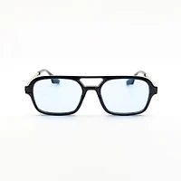 WLKN : Hartley Square Colored Lenses Sunglasses - Blue