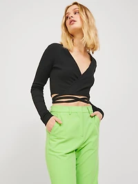 JJXX : Longsleeve Wrap Rip Top