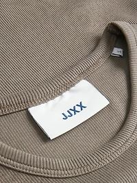 JJXX : Feline Long Sleeve Rib Tee - Morel