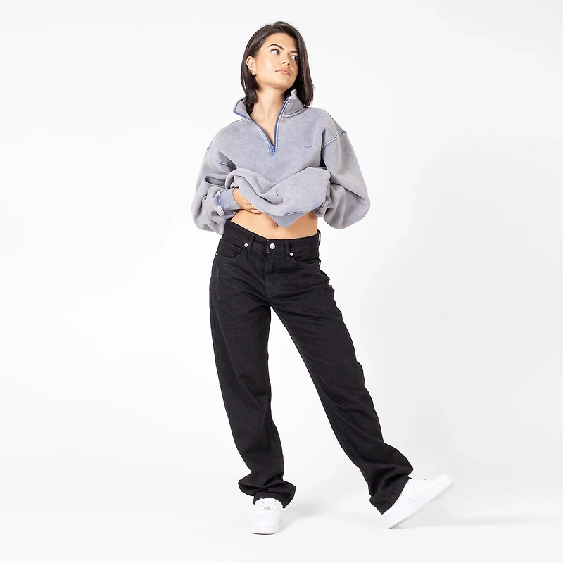 WLKN : Distressed Signature Loose Fit Denim Pants