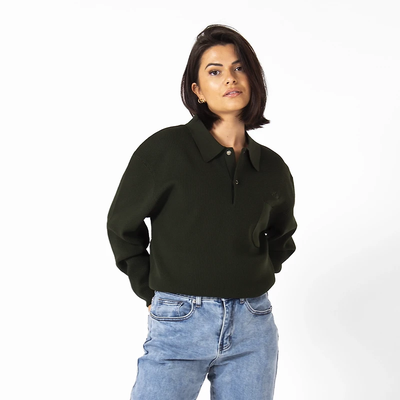 WLKN : Club Knitted Long Sleeves Polo