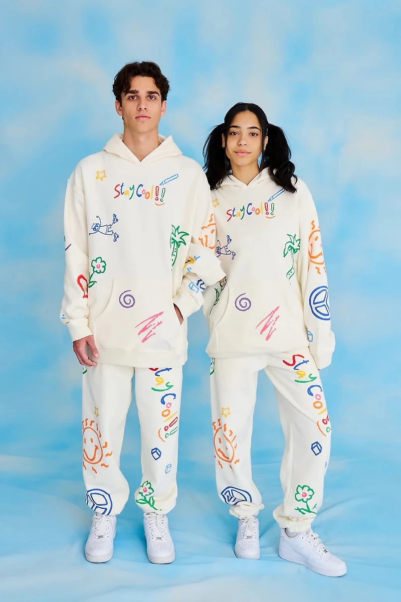 Stay Cool nyc : Scribble Matching Set Sweatpants