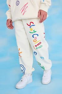 Stay Cool nyc : Scribble Matching Set Sweatpants