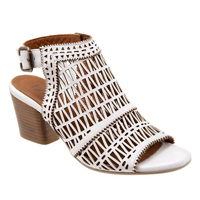 BUENO Candice Heel Wrap Sandal - WHITE