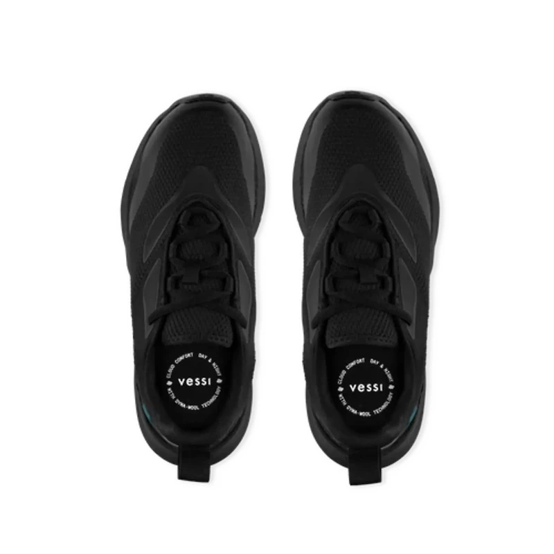 VESSI Women's Tidal Sneaker BLACK ON