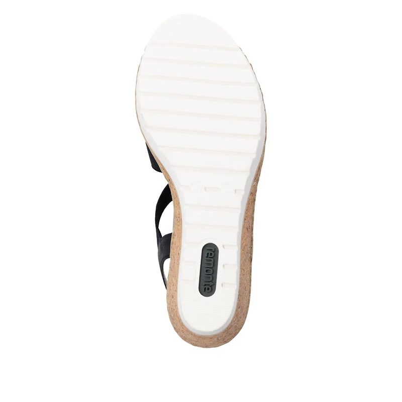 REMONTE R6264-00 Wedge Sandal (Strappy)