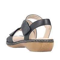 RIEKER 65964-00 Velcro Sandal (Thick Band)