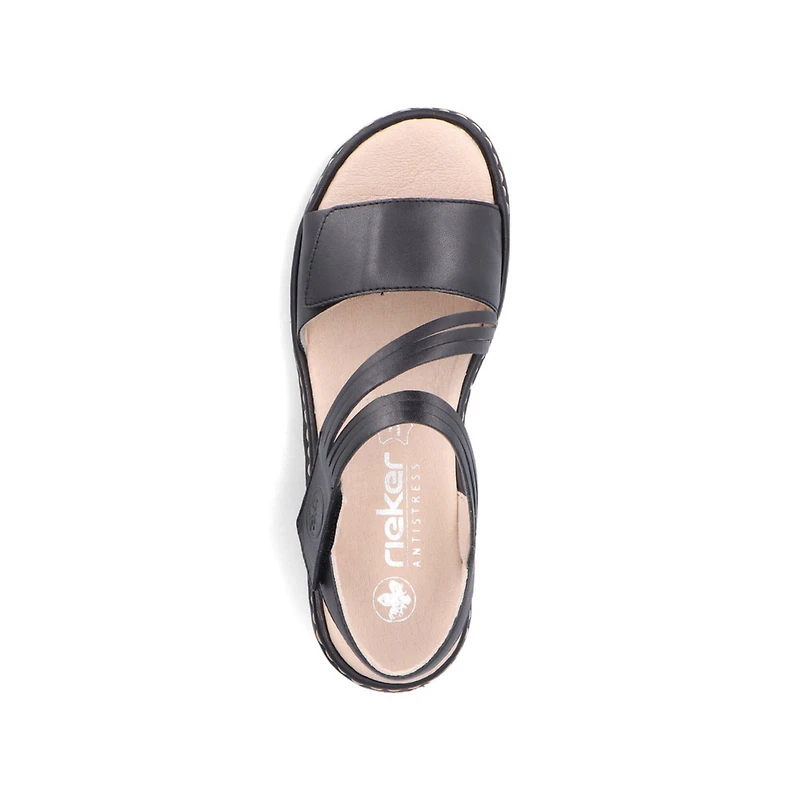 RIEKER 65964-00 Velcro Sandal (Thick Band)