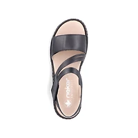 RIEKER 65964-00 Velcro Sandal (Thick Band)