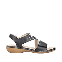 RIEKER 65964-00 Velcro Sandal (Thick Band)