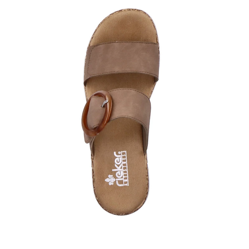 RIEKER V2392-62 Velcro Slide (Big Buckle)