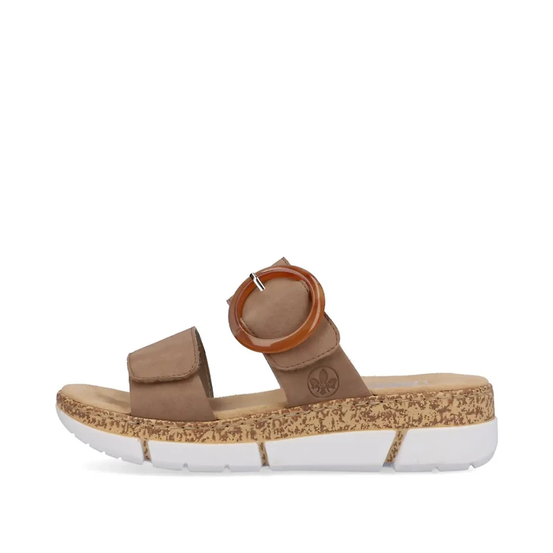 RIEKER V2392-62 Velcro Slide (Big Buckle)