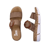 RIEKER V2392-62 Velcro Slide (Big Buckle)