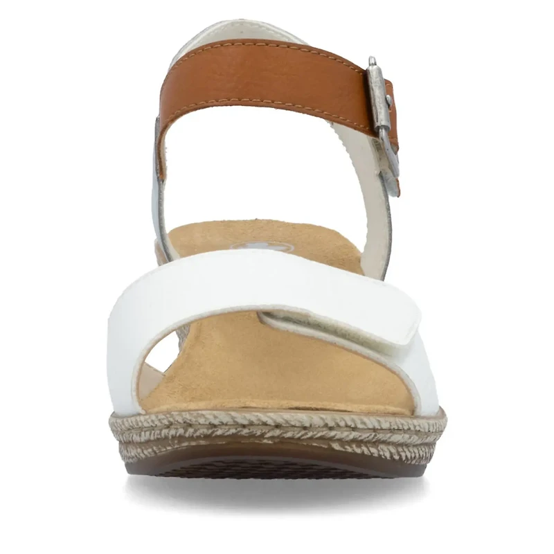 RIEKER 62460-80 Wedge Sandal Bk-Strap