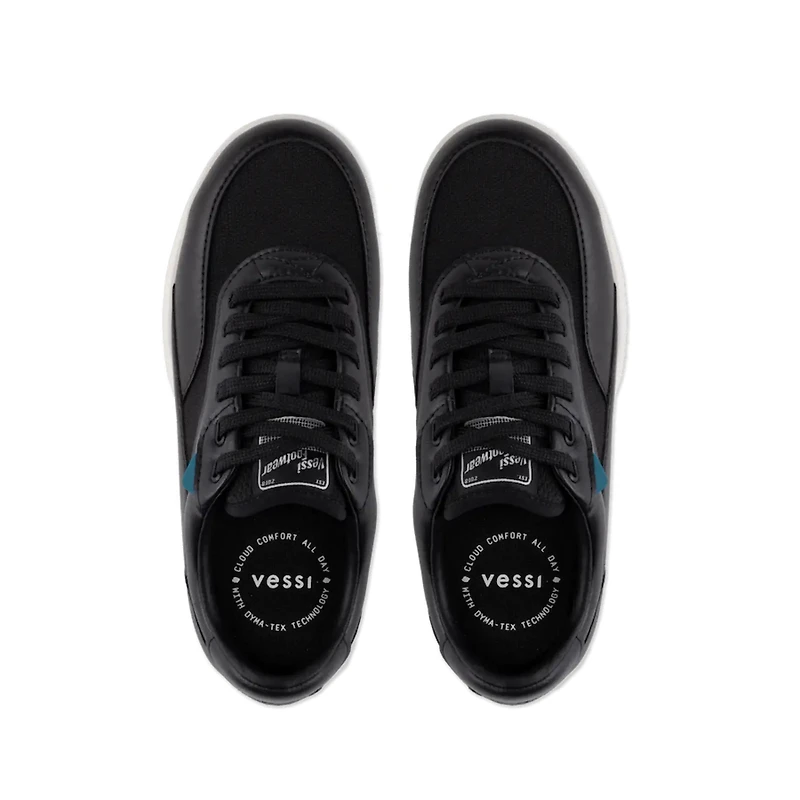VESSI Men's Courtside Classic BLACK/OFF WHITE