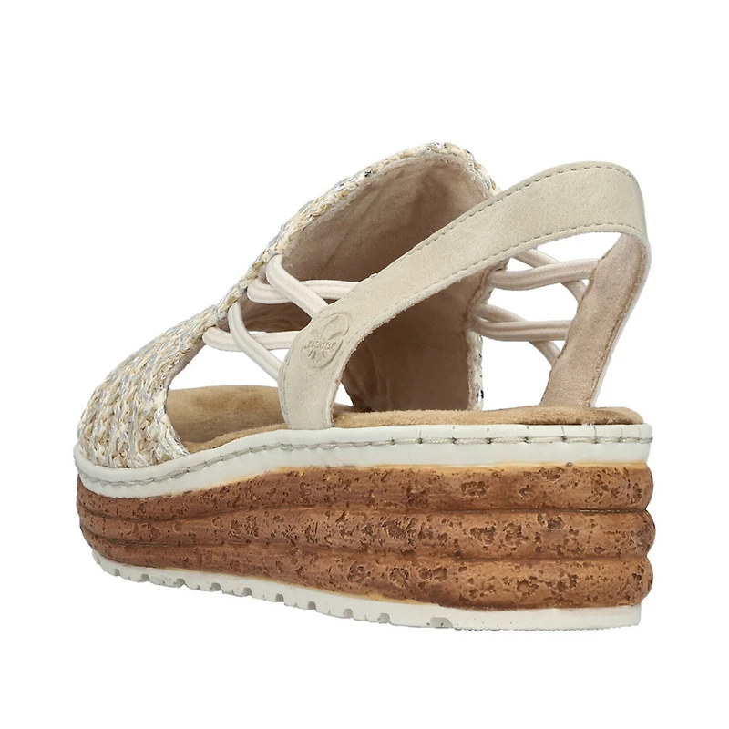 RIEKER 62741-60 Wrapped Sandal (Woven)